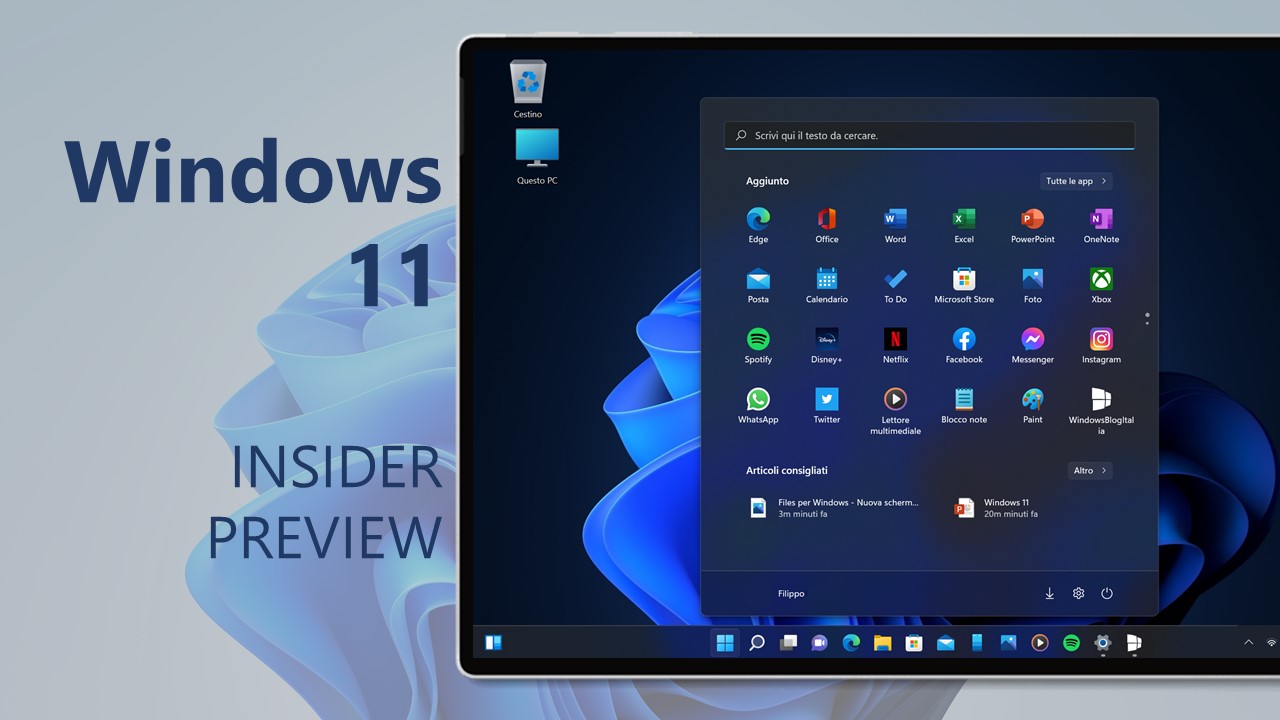 Download e novità di Windows 11 Insider Preview Build 26120.2992