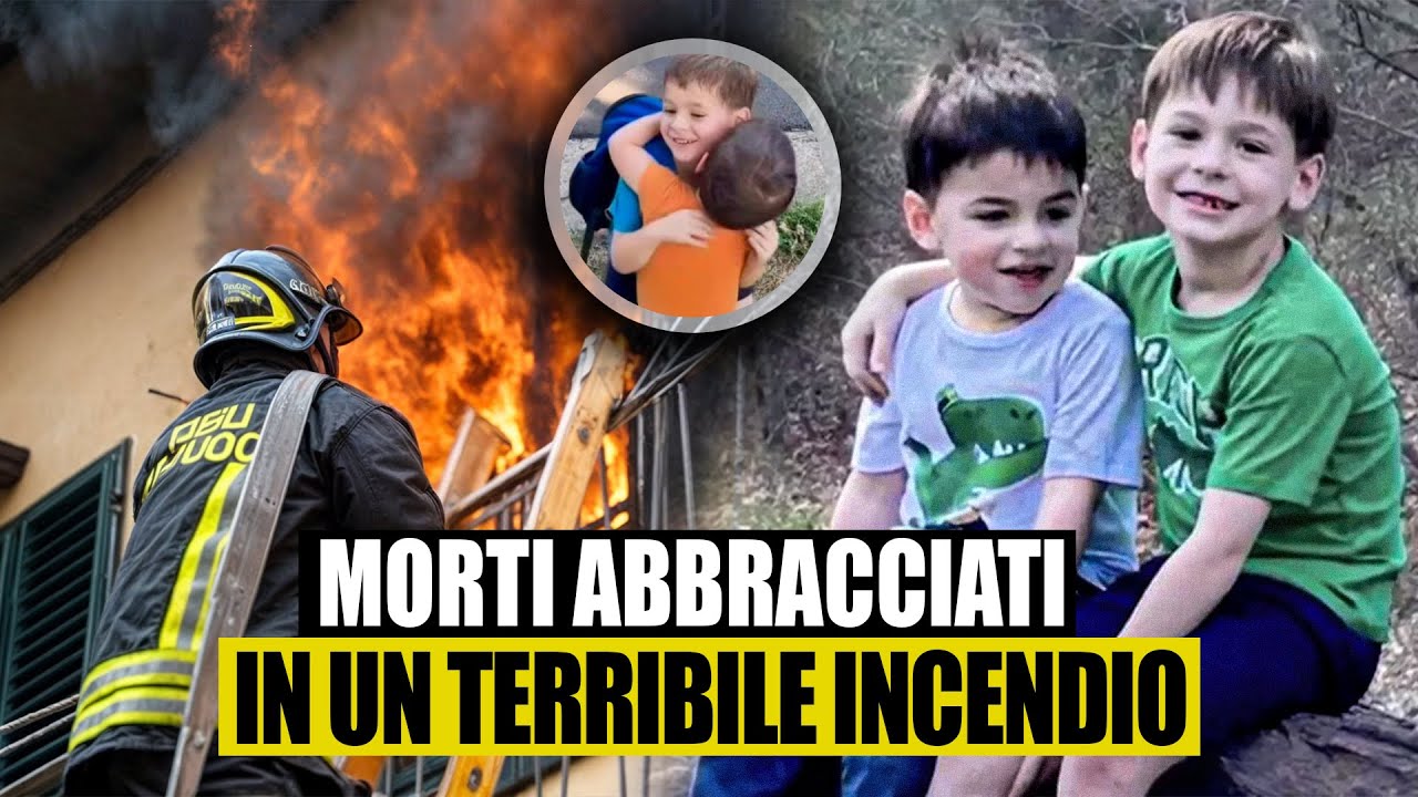 Due fratellini di 6 e 3 anni morti abbracciati in un incendio. Il papà:“Abbiamo donato i loro cuori”