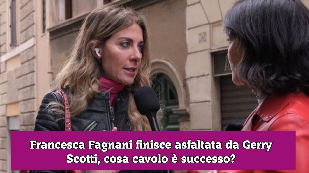 Francesca Fagnani finisce asfaltata da Gerry Scotti, cosa cavolo è successo?