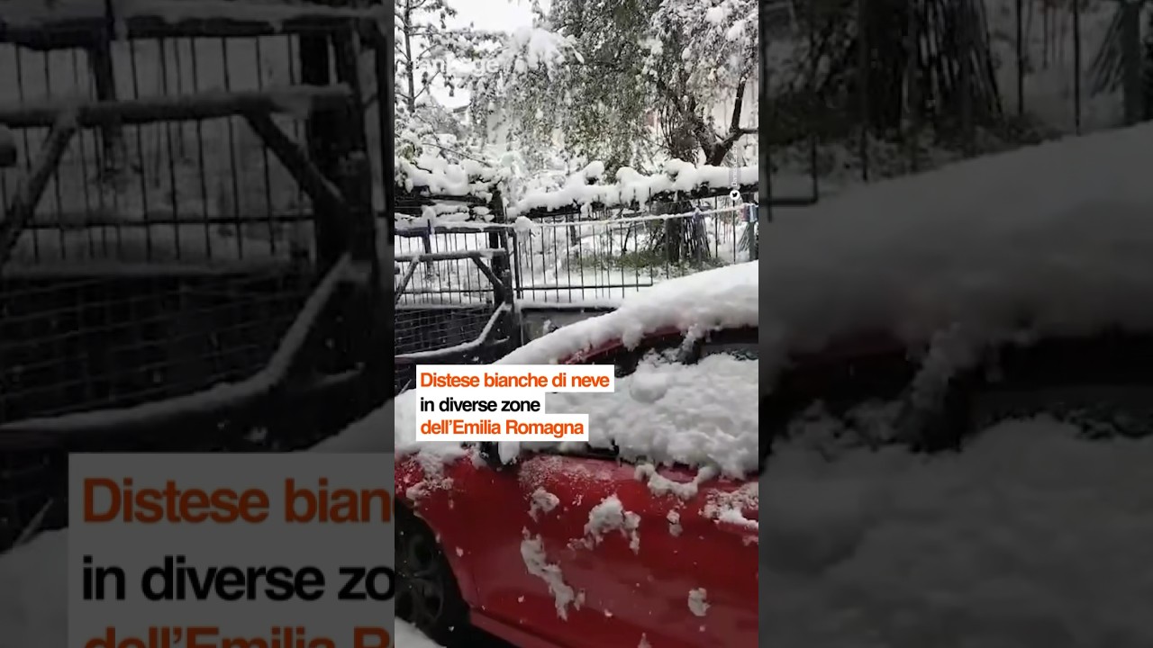 Maltempo, neve in Emilia Romagna anche a bassa quota #parma #reggioemilia