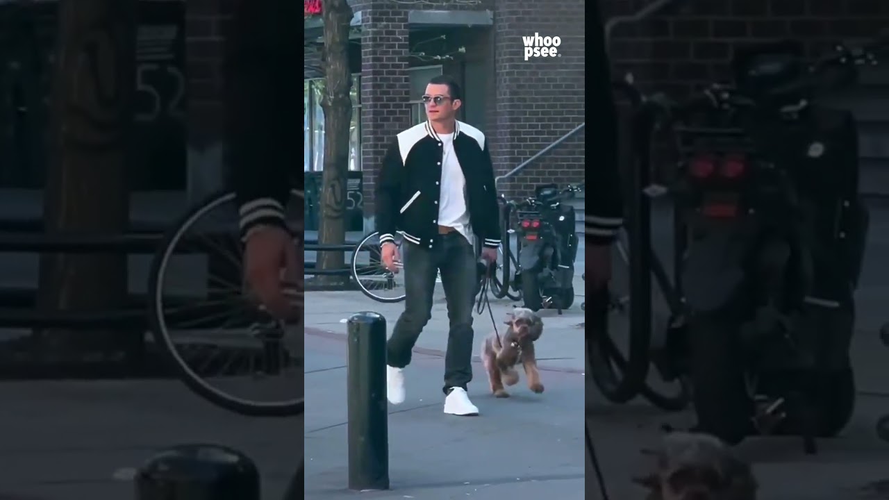#OrlandoBloom, passeggiata a #NewYork con il suo cane