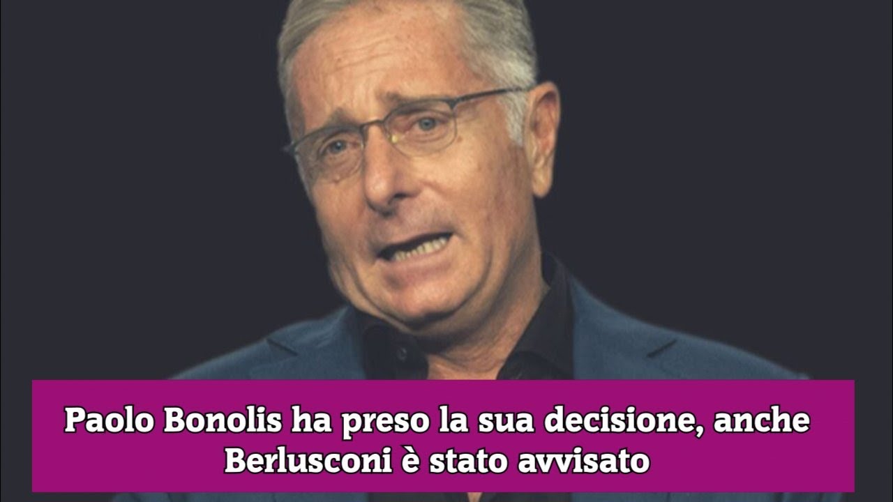 Paolo Bonolis ha preso la sua decisione, anche Berlusconi è stato avvisato