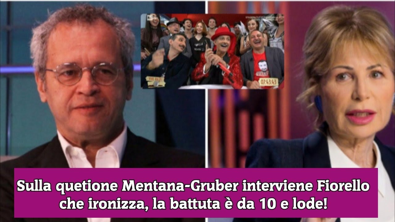 Sulla quetione Mentana Gruber interviene Fiorello che ironizza, la battuta è da 10 e lode!