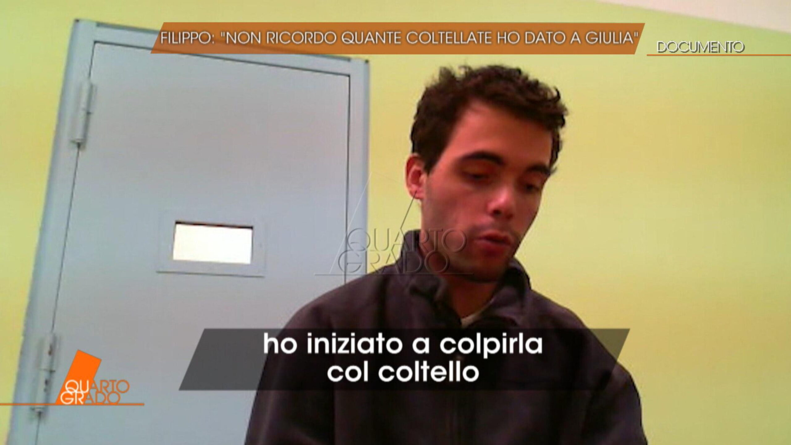 In esclusiva a Quarto Grado l'interrogatorio di Filippo Turetta. "L'ho rincorsa. Mi sono messo sopra di lei e le ho dato diversi colpi con il coltello"