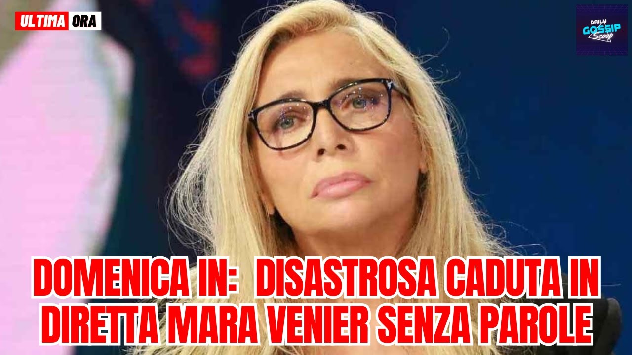 Domenica in: Intervista Disastrosa Caduta in Diretta MARA VENIER SENZA PAROLE